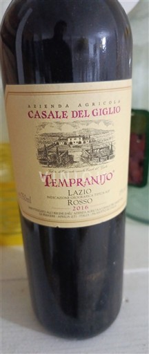 Latium Lazio Casale del Giglio Tempranijo 2016