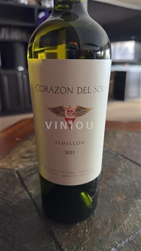 Mendoza Valle de Uco Corazon del Sol Semillon 2021