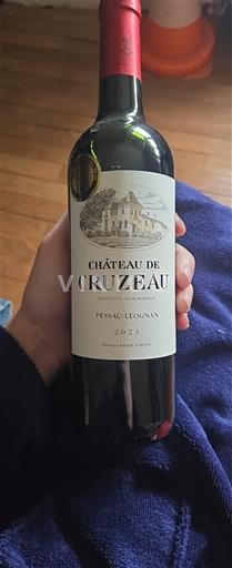 Вина Rouge sec Château Cruzeau 2023 Франція Бордо Пессак-Леоньян AOC