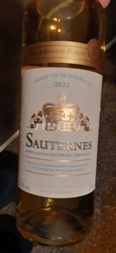 Bordeaux Sauternes Baron de Sigognac 2022