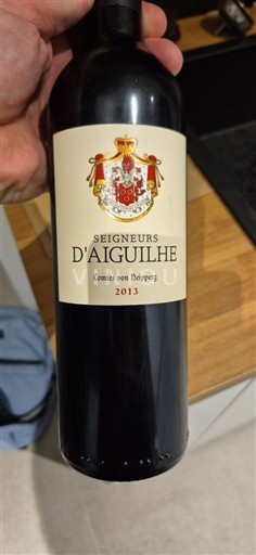 Bordeaux Castillon-côtes-de-bordeaux Seigneurs d'Aiguilhe 2013