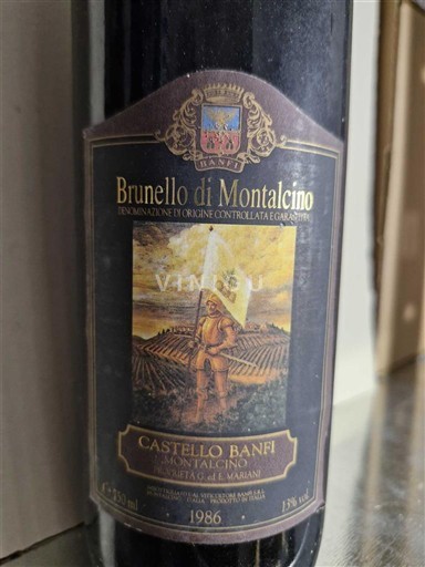 Toscane Brunello di Montalcino Castello Banfi Brunello 1985