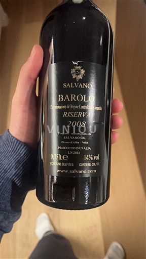 Piemonte Barolo Salvano Riserva 2008