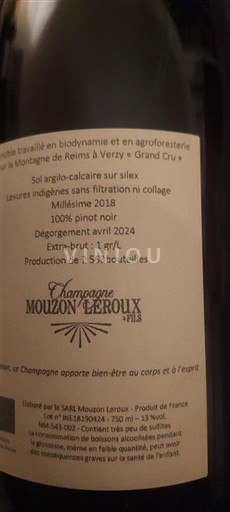 Samppanja Mouzon Leroux L ineffable 2018