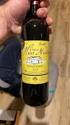 Bordeaux Bordeaux Supérieur Château Haut Nivelle Prestige 2023
