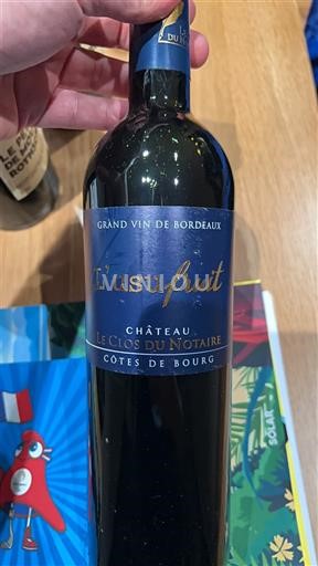 Burdeos Côtes-de-bourg Château Le Clos du Notaire L'usufruit 2017