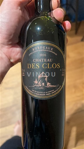 Bordeaux Château S Clos 2016