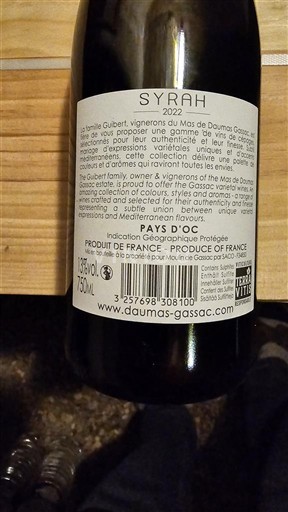 Languedoc y Rosellón País de Oc Mas de Daumas Gassac 2022
