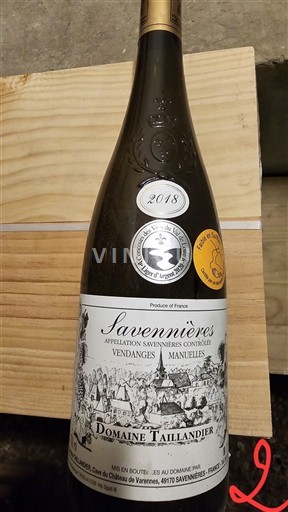Loire Valley Savennières Domaine Taillandier 2018