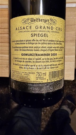 Alsace Alsace Grand Cru Grand Cru Wolfberger Spiegel 2020