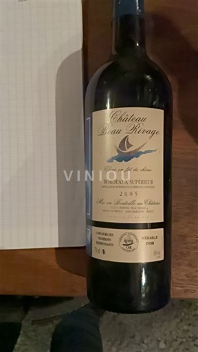 Bordeaux Bordeaux supérieur Château Beau Rivage 2005