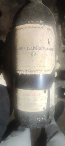 Bourgondië Hautes Côtes de Nuits Domaine Mignaberry 1988