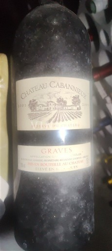 Bordeaux Graves Château Cabannieux Réserve du Château 2001