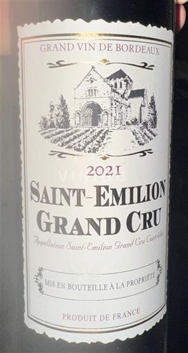 Bordeaux Saint-Émilion Grand Cru Château X 2021