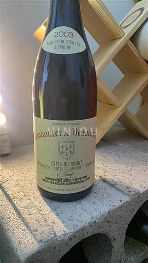 Thung lũng Rhône Côtes-du-rhône Château Beaucastel Coudoulet de Beaucastel 2003