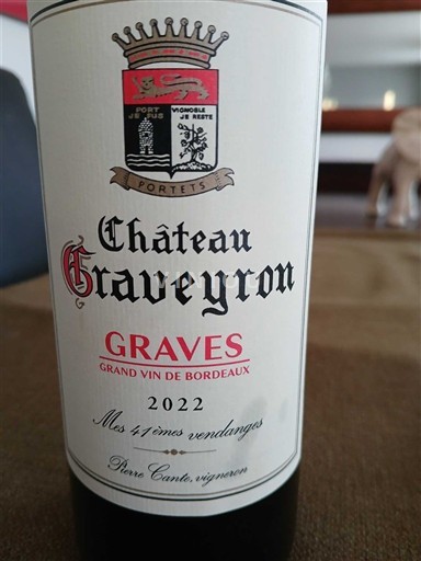 Bordeaux Graves Château Graveyron 2022