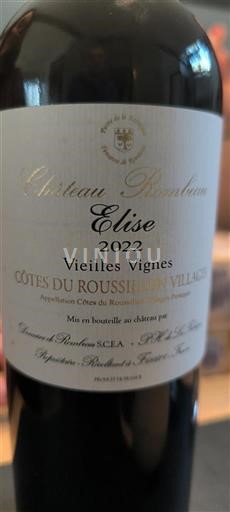 Roussillon Côtes du Roussillon Villages Château Bourbon Elise Vieilles Vignes 2022
