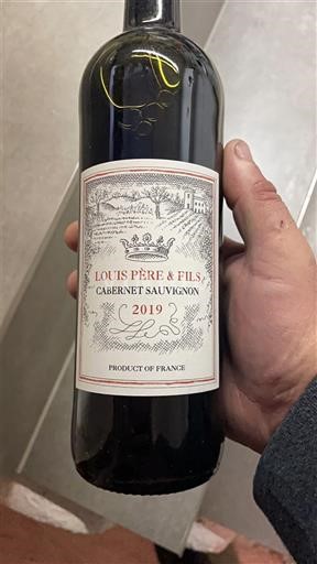 Languedoque Não especificado Louis Père & Fils Cabernet Sauvignon 2019