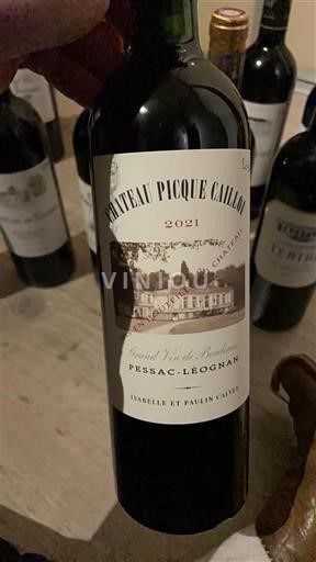Bordeaux Pessac-Léognan Château Pique Caillou 2021