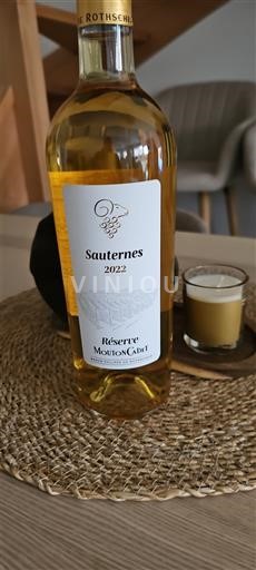 Bordeaux Sauternes Mouton Cadet Réserve 2022