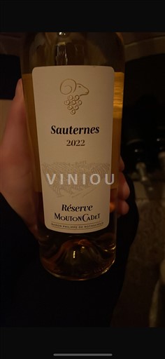 Bordéus Sauternes Mouton Cadet Réserve 2022