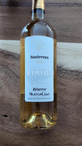 Bordeaux Sauternes Mouton Cadet Réserve 2022