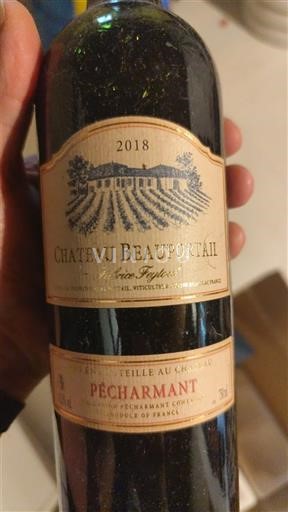 Sydvestfrankrig Pécharmant Château Beauportail 2018