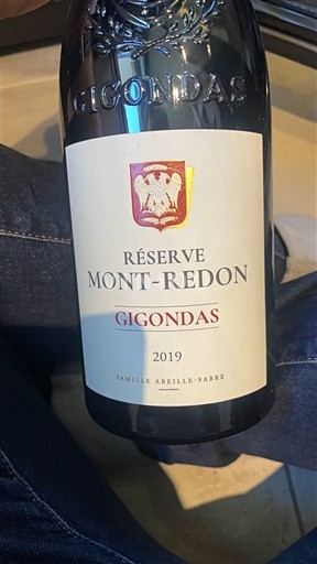 Rhônen laakso Gigondas Mont-Redon Réserve 2019