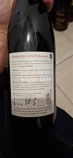 Beaujolais Moulin-à-vent Domaine Santé Bernard 2015