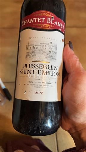 Burdeos Puisseguin-saint-émilion Chantet Blanet 2017
