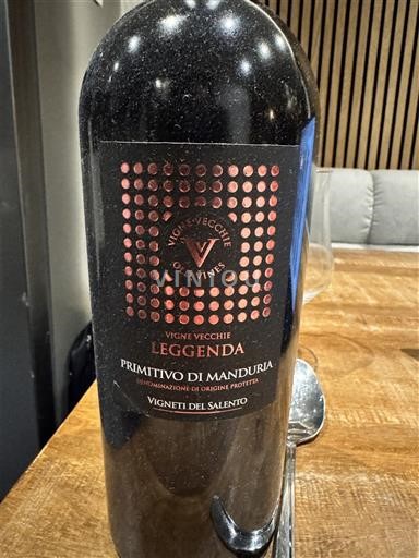 Apulien Primitivo di Manduria Vigneti del Salento Leggenda Vigne Vecchie 2021