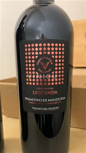Puglia Primitivo di Manduria Vigneti del Salento Leggenda Vigne Vecchie 2021
