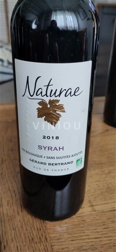 Víno Rouge sec Natureae Syrah Gérard Bertrand 2018 Francie Languedoc a Roussillon Pays d'Oc IGP