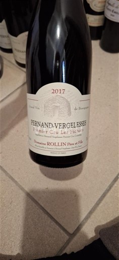 Burgundy Pernand-Vergelesses Premier Cru Domaine Rollin Père et Fils Premier Cru Les Fichots 2017