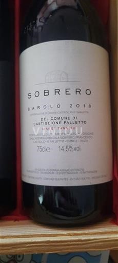 Piemonte Barolo Sobrero Ciabot Tanasio 2018