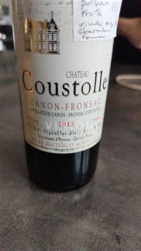 Bordeaux Canon-Fronsac Château Coustolle 2015