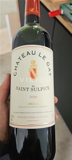 Bordeaux Château Le Gay de Saint Sulpice 2020