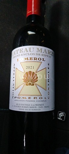 Bordeaux Pomerol Château Mazeyres Grand Enclos de Riffat 2021