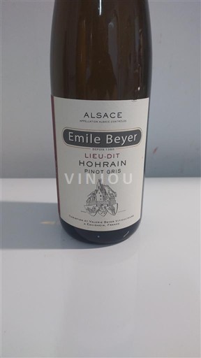 Alsasko Rulandské šedé Emile Beyer Lieu-dit HohRain 2023