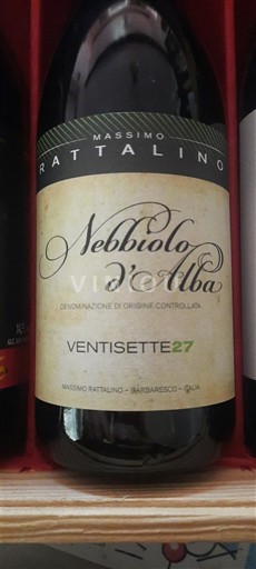 Piemonte Nebbiolo d'Alba Massimo Rattalino Ventisette 27 2021