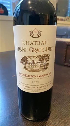 Bordeaux Saint-Émilion Grand Cru Grand Cru Château Franc Grace-Dieu 2022