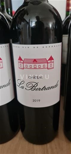 Bordeaux Cadillac Côtes de Bordeaux Château La Bertrande 2019