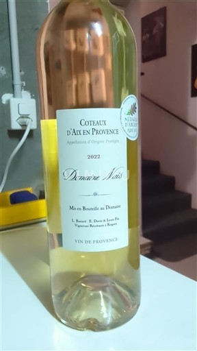 Provence Coteaux-d'aix-en-provence Domaine Naïs 2022
