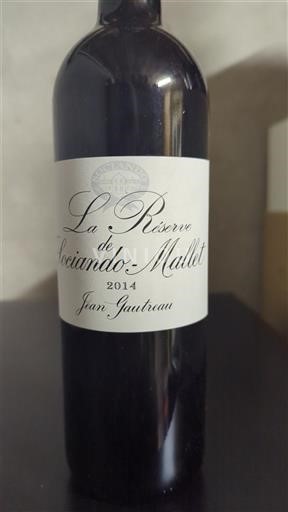 Bordeaux Haut-Médoc Château Sociando-Mallet La Réserve de Sociando-Mallet 2014