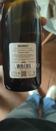 Vallée de la Loire Quincy Les Pierres Cachées 2024