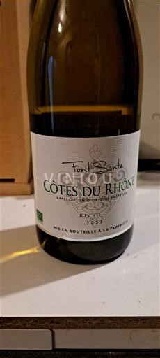 Rhônen laakso Côtes-du-rhône Font Sante 2023 2023