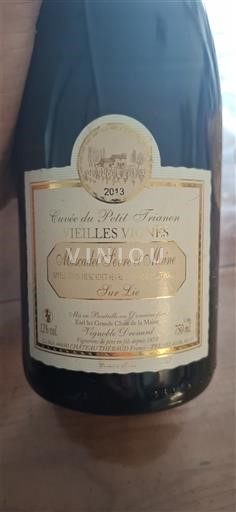 Vallée de la Loire Muscadet-sèvre-et-maine Vignoble Chupin du Petit Trianon Vieilles Vignes 2013