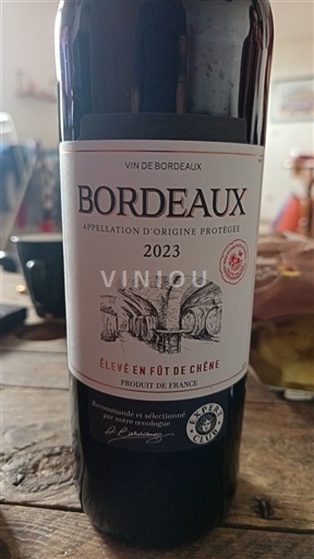 Bordeaux Élevé en fût de chêne 2023