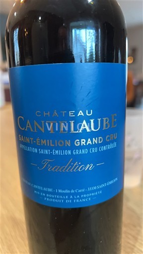 Bordeaux Saint-Émilion Grand Cru Grand Cru Château Cantelaube Tradition 2020