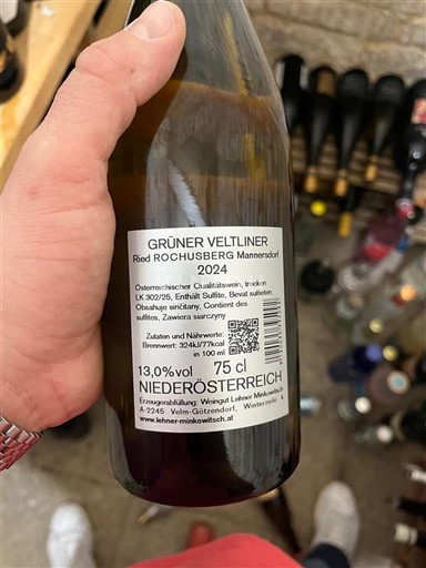 Bassa Austria Weinviertel DAC Weingut Lehner Minkowitsch Grüner Veltliner Ried Rochusberg 2024